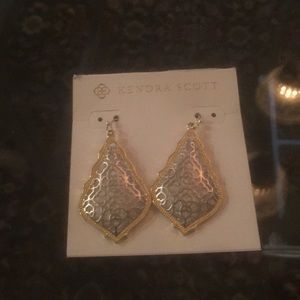 Kendra Scott Silver Filigree Earrings.